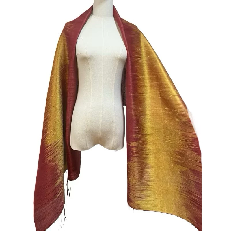 ผ้าคลุมไหล่ งานผ้าไหมแท้ 100%