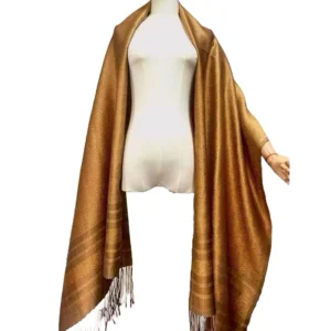 ผ้าคลุมไหล่ผ้าไหมยกดอกแท้ 💯%ย้อมด้วยสีธรรมชาติ