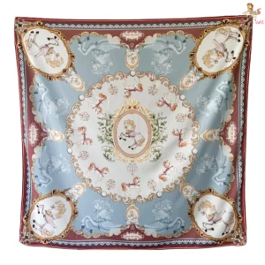 th-11134207-7rasf-m40a6wcdoslm21 ผ้าพันคอ ผ้าคลุมไหล่ เนื้อผ้าพริ้วลื่น ลายน่ารัก