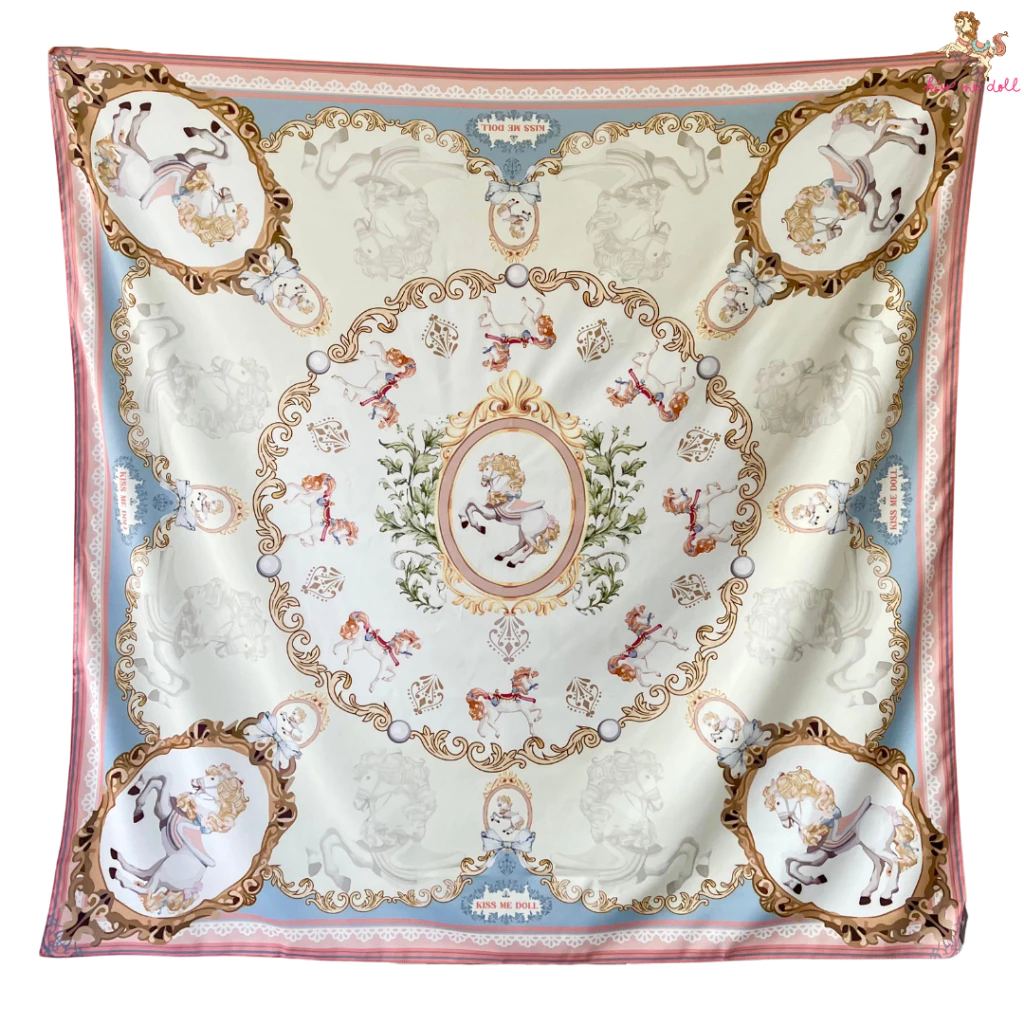 ผ้าพันคอ ผ้าคลุมไหล่ เนื้อผ้าพริ้วลื่น ลายน่ารักสุดๆ